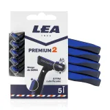Lea Premium разовий станок 2леза 5 шт.