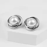 WOD Pearl сережки 4* № 9 silver