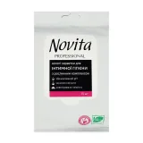 Novita Professional вологі серветки д/інтимної гігієни з рослинним комплексом 15 шт.