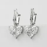 WOD Chik сережки 4* № 1 silver white