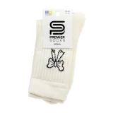 Premier Socks МС шкарпетки жіночі високі 14В35/30 махрові Бантики молочні р.23-25