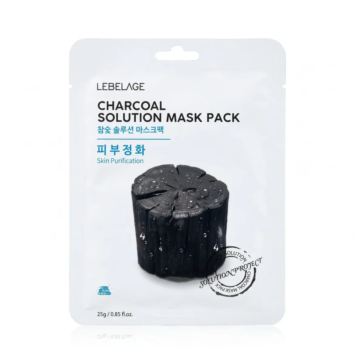 Lebelage маска тканинна Charcoal глибоке очищення 25г