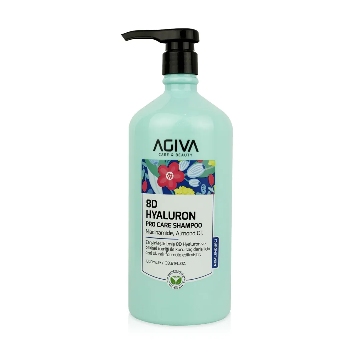 Agiva 8D Hyaluron шампунь 1000мл