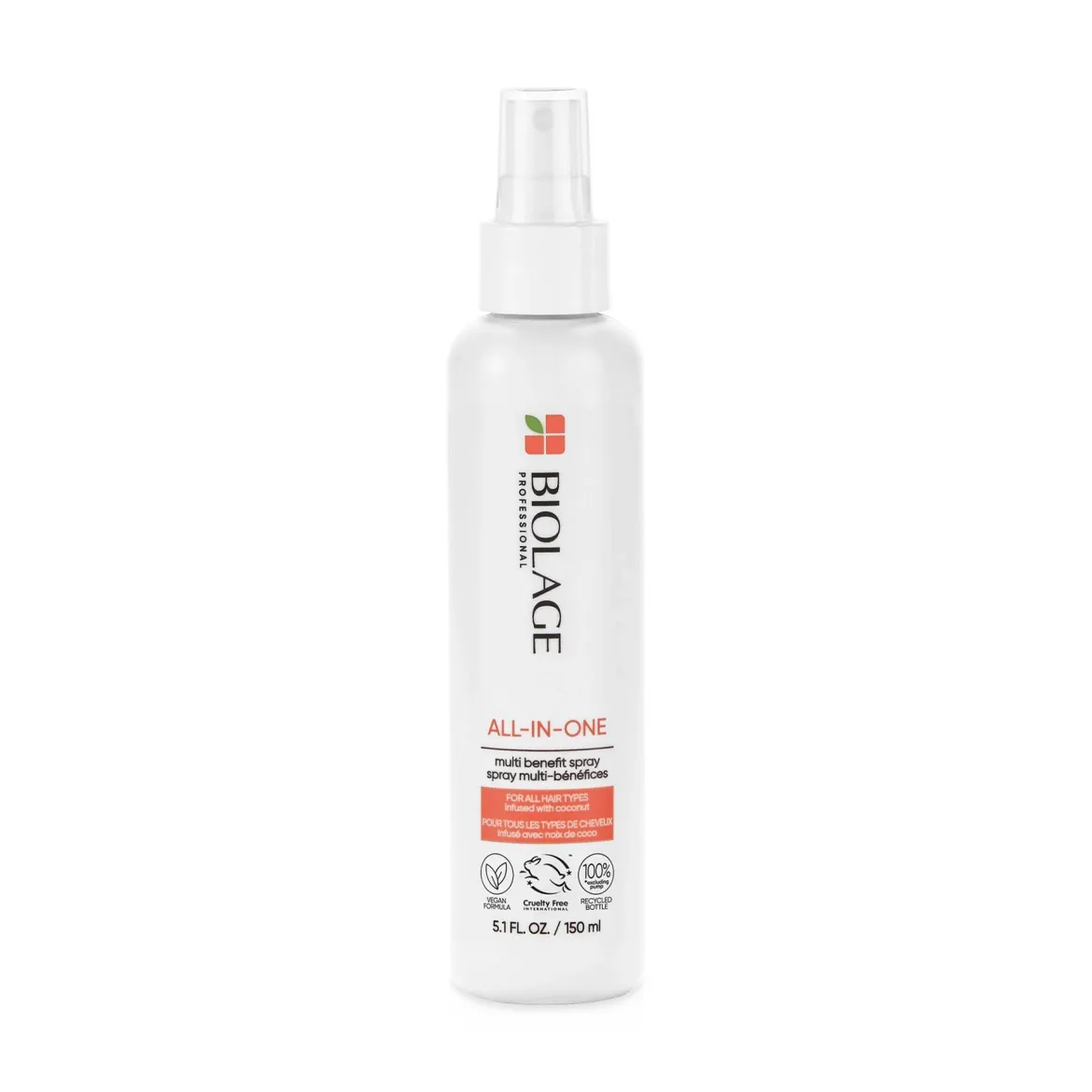 Biolage спрей-догляд для волосся мультифункціональний з кокосовою олією 150мл