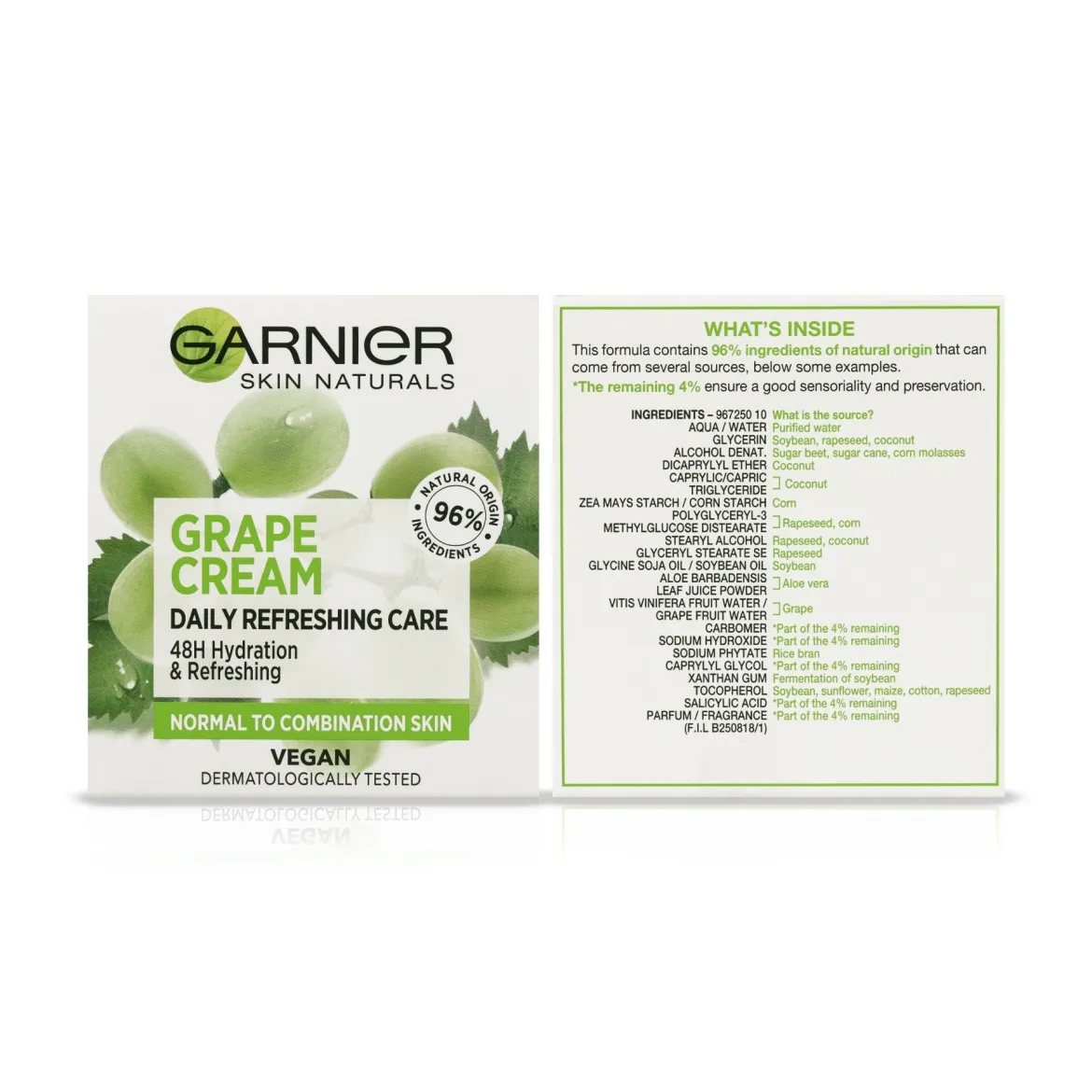 Garnier Ботанік крем з екстрактом винограду для нормальної і змішаної шкіри 50мл — Photo 1