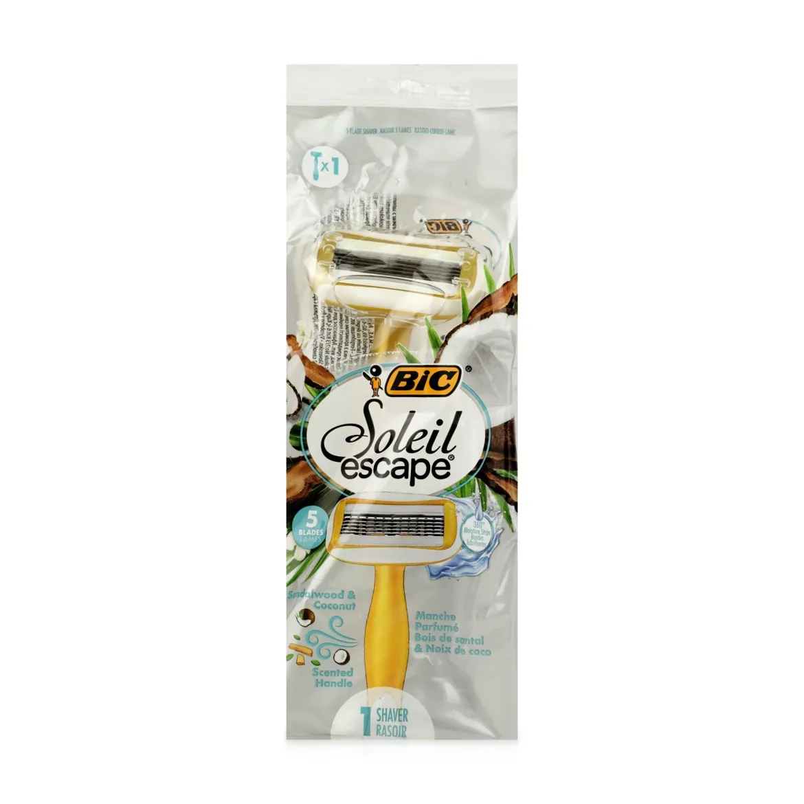 BIC Soleil escape станок разовий 5лез Sandalwood &amp; Coconut 1 шт.