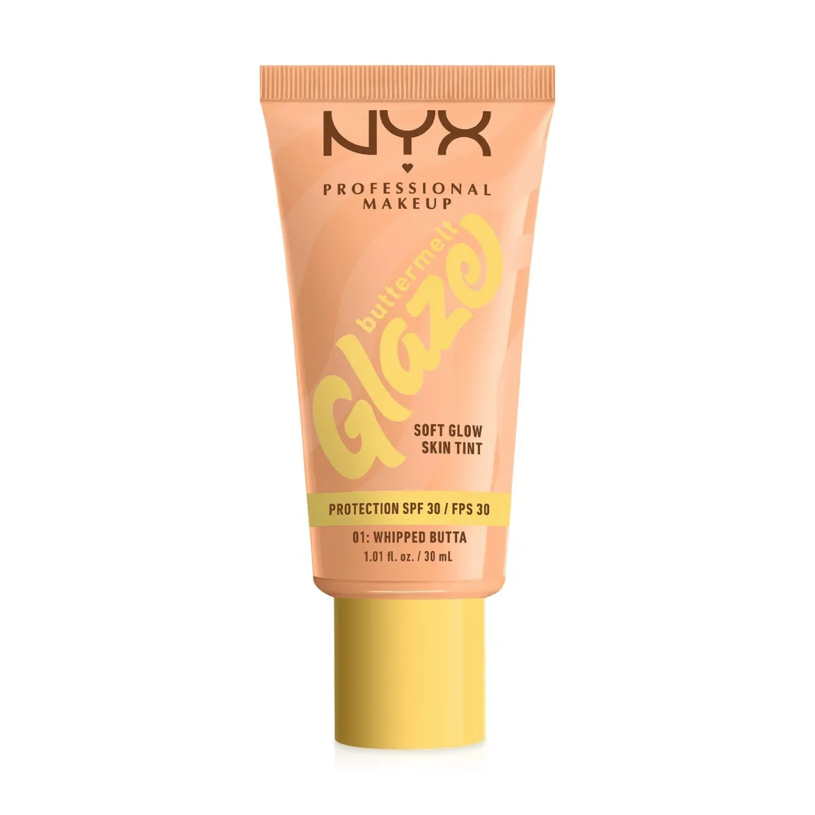 NYX Professional Makeup Buttermelt Glaze тональна основа - тінт сяюча
