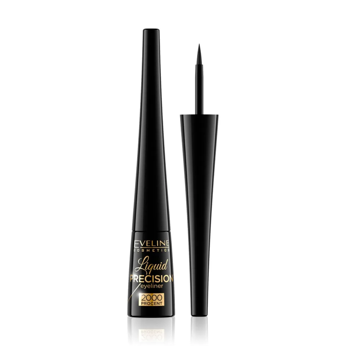 Eveline Cosmetics Liquid Precision рідка підводка для очей водостійка 2000% чорна 4мл