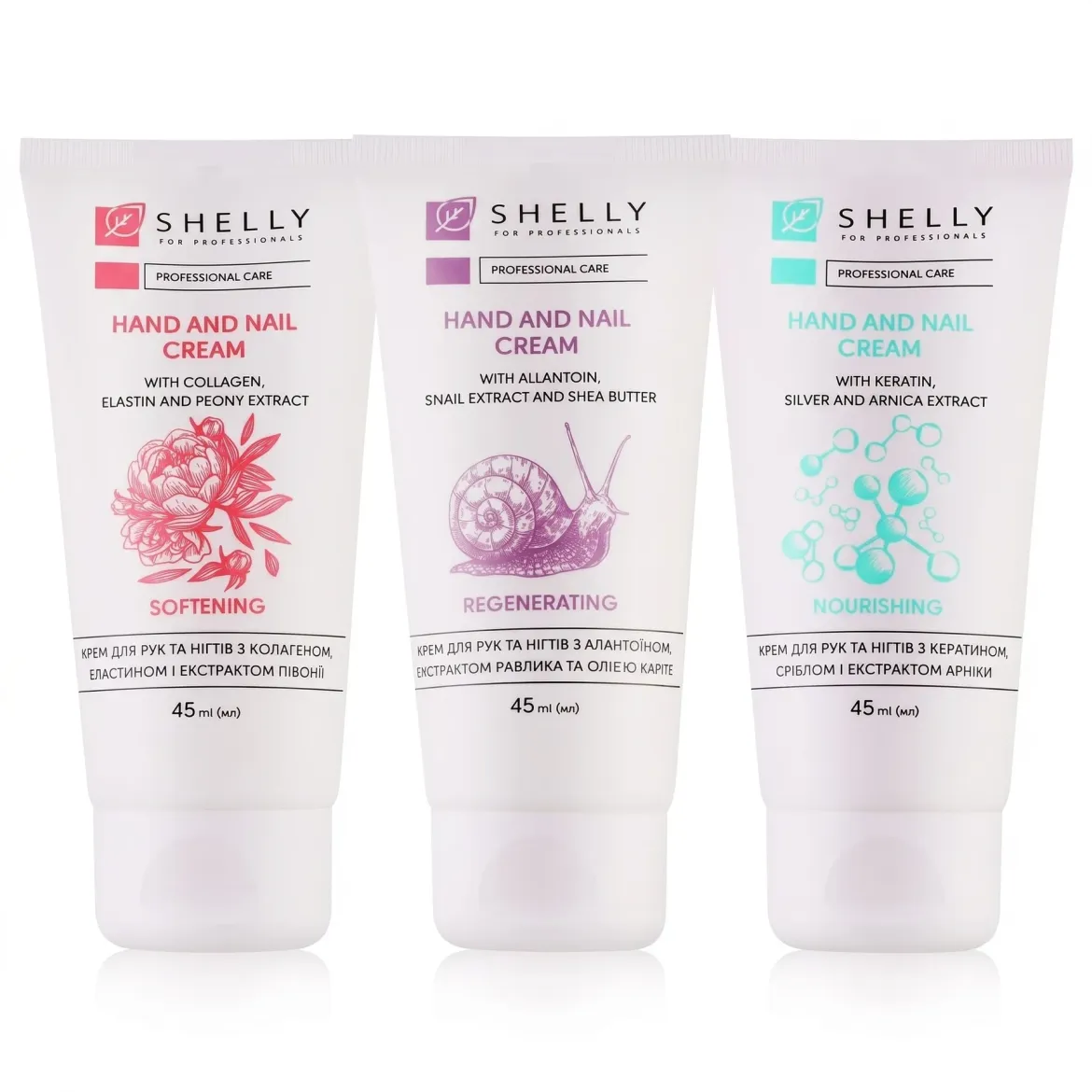 Shelly набір подарунковий Hand Cream Set (крем для рук та нігтів 3шт.) — Фото 1