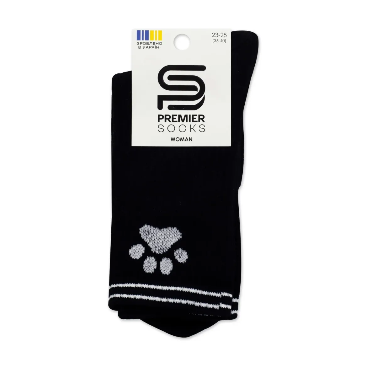 Premier Socks шкарпетки жіночі високі 15В35/1* лапка чорні р.23-25