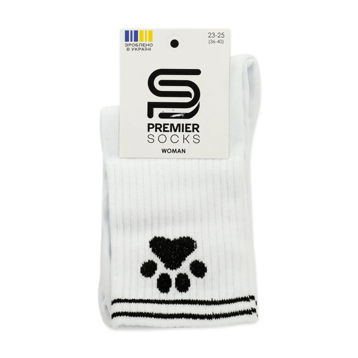 Premier Socks шкарпетки жіночі високі 15В35/1* лапка білі р.23-25