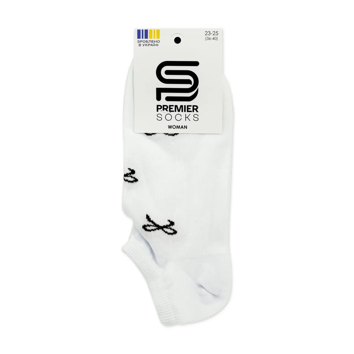Premier Socks шкарпетки жіночі низькі 14В35/3* бантики білі р.23-25