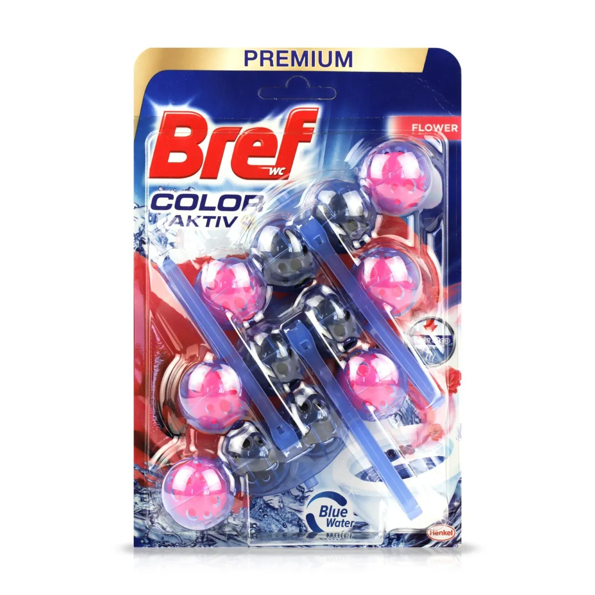 Bref блок для унітазу Color Active Flower 50г 3 шт.