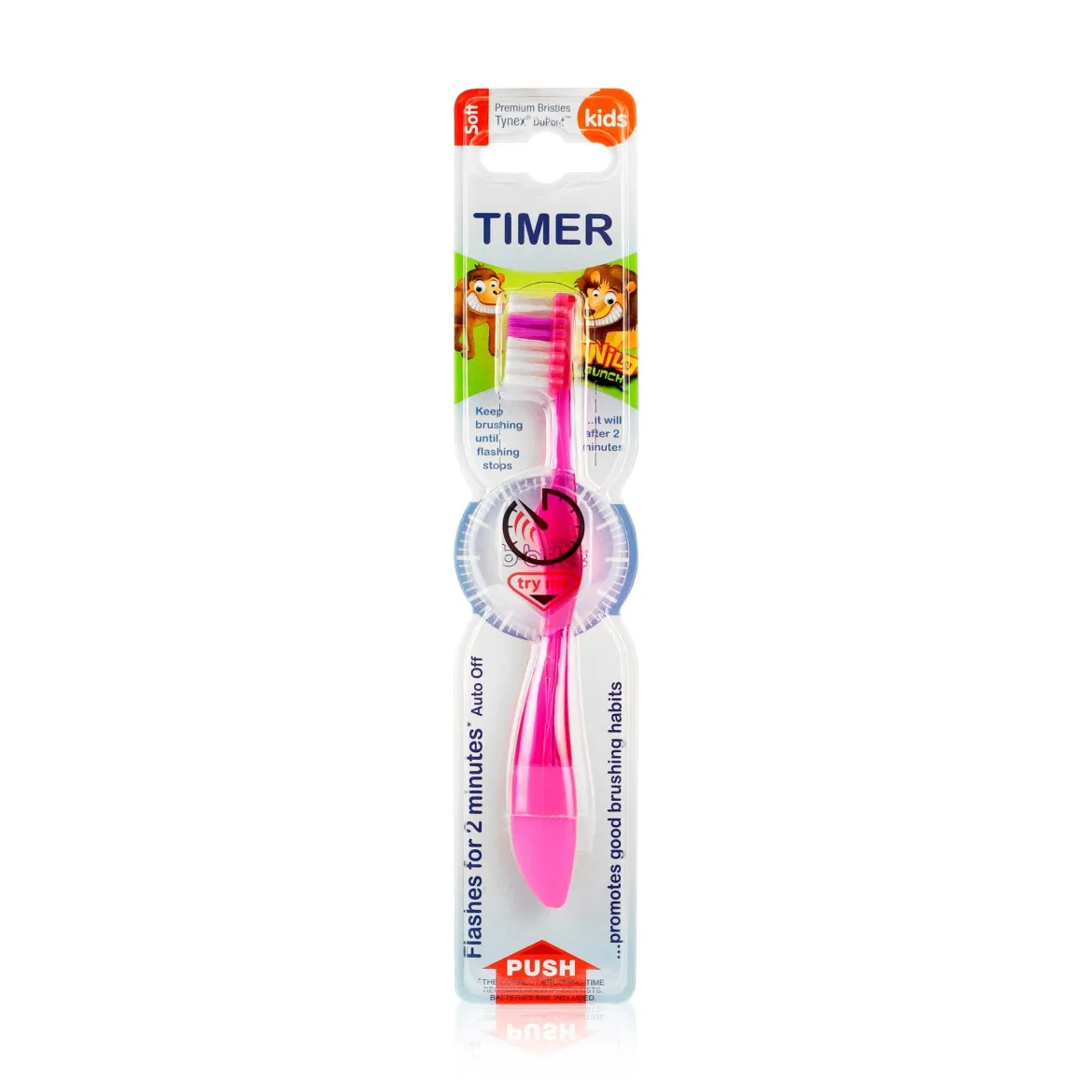Bi-Brite зубна щітка дитяча з таймером, м'яка 3+