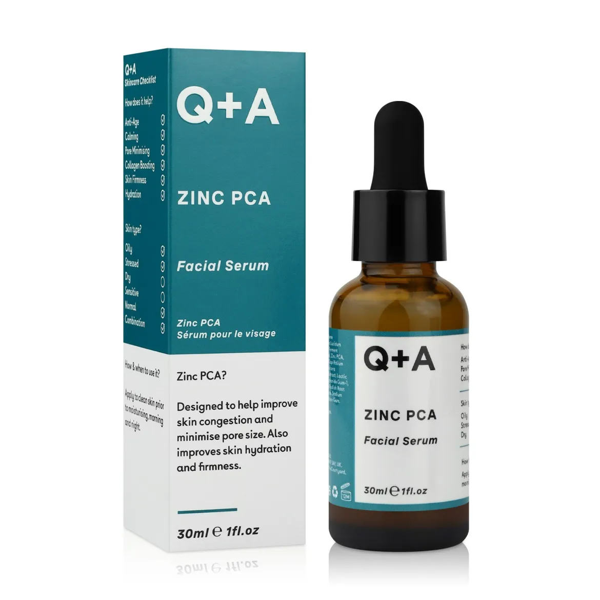 Q+A сироватка з цинком Zinc PCA 30мл
