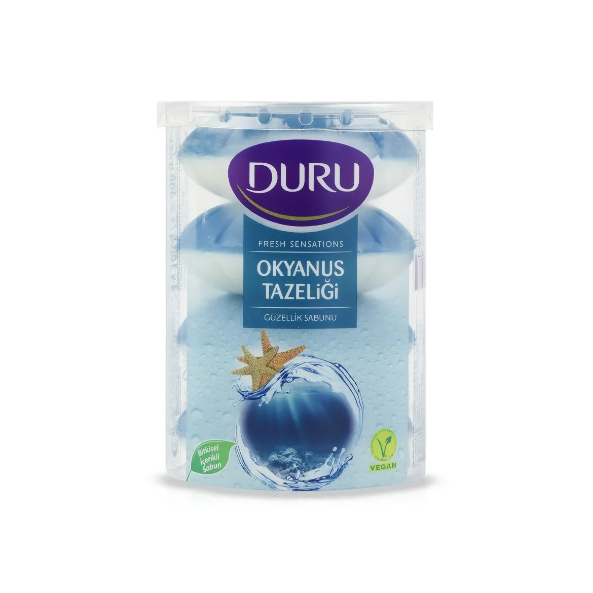 Duru Fresh Sensations мило екопак океанський бриз 100г 4 шт.