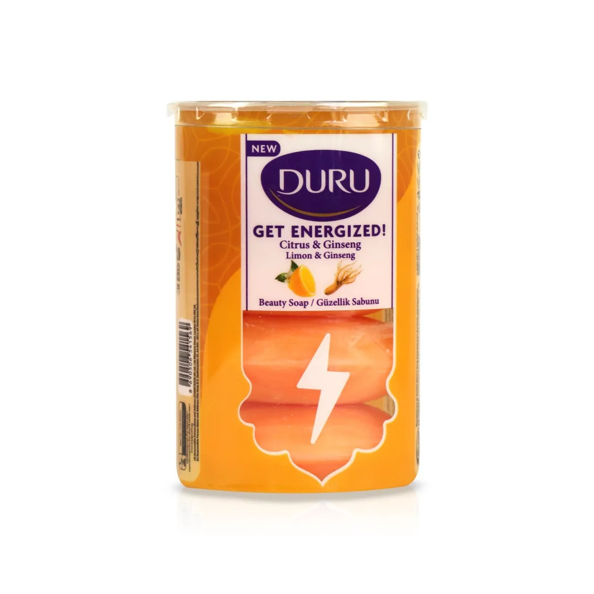 Duru Get Energized мило екопак женьшень та лимон 90г 4 шт.