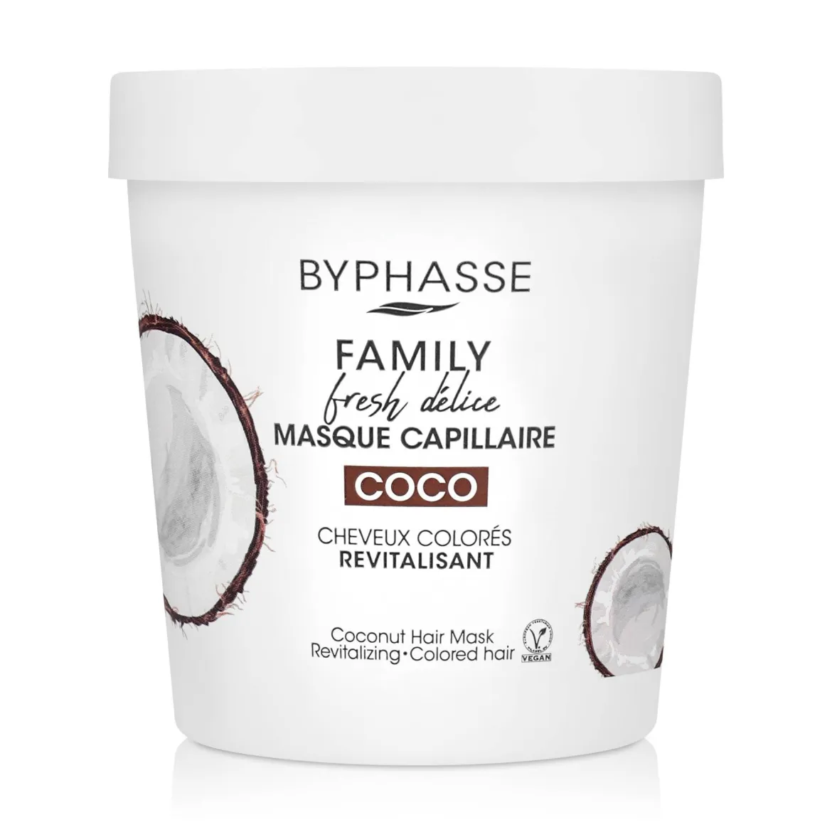 Byphasse Family Fresh Delise маска для фарбованого волосся з кокосом* 250мл