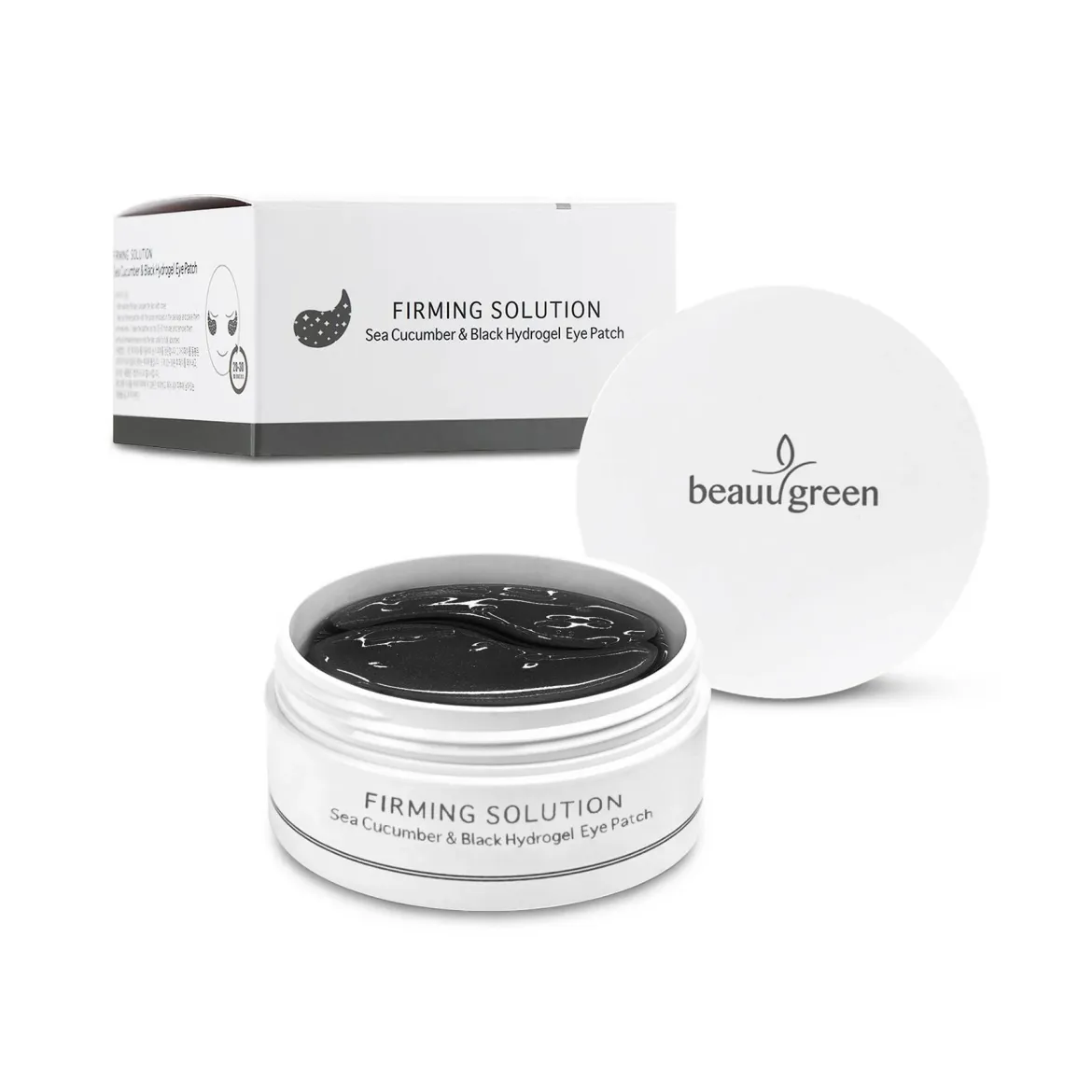 Beauugreen патчі під очі від набряків з екстрактом морських огірків 60 шт.