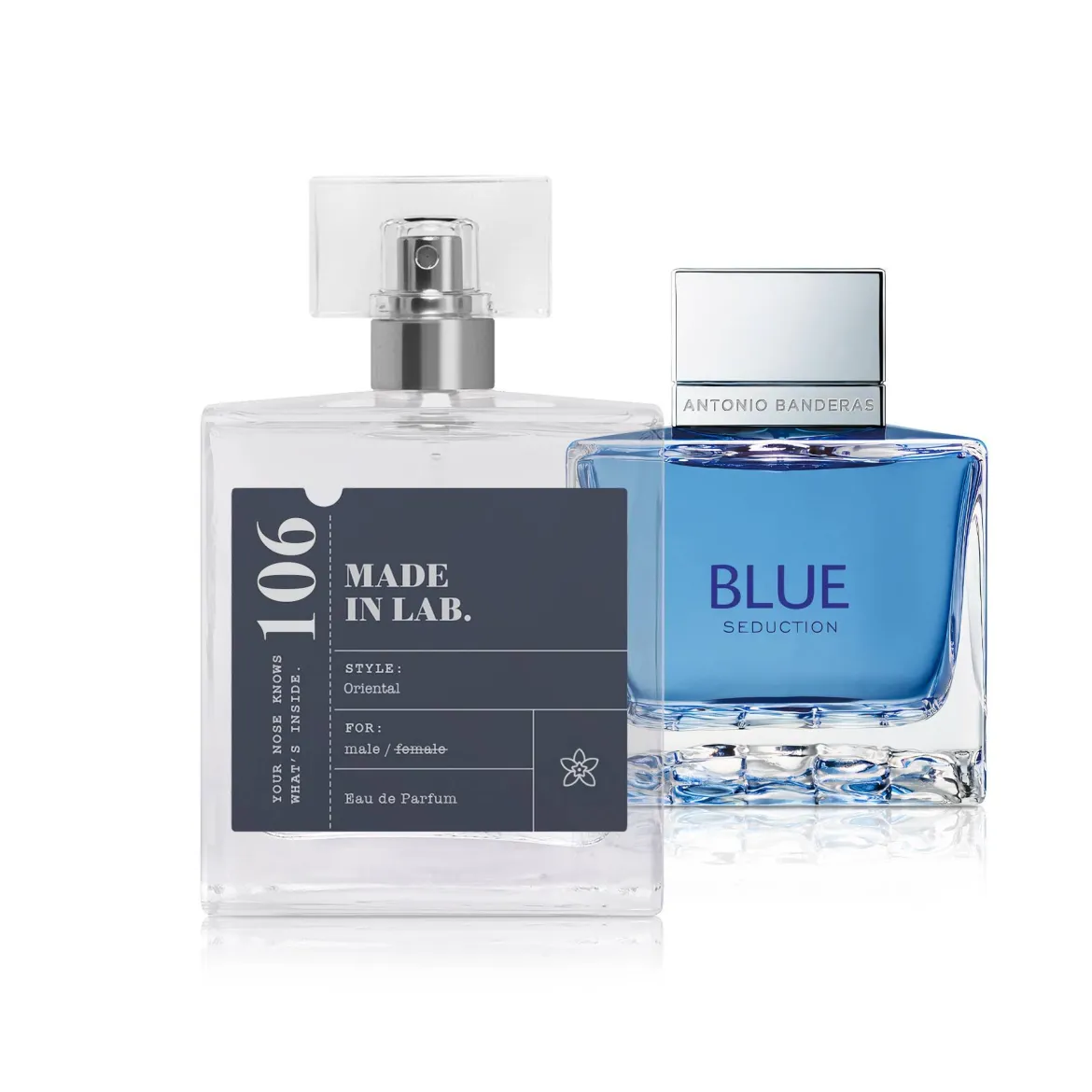 Made in Lab парфумована вода для чоловіків 106 vs Antonio Banderas Blue Seduction 100мл