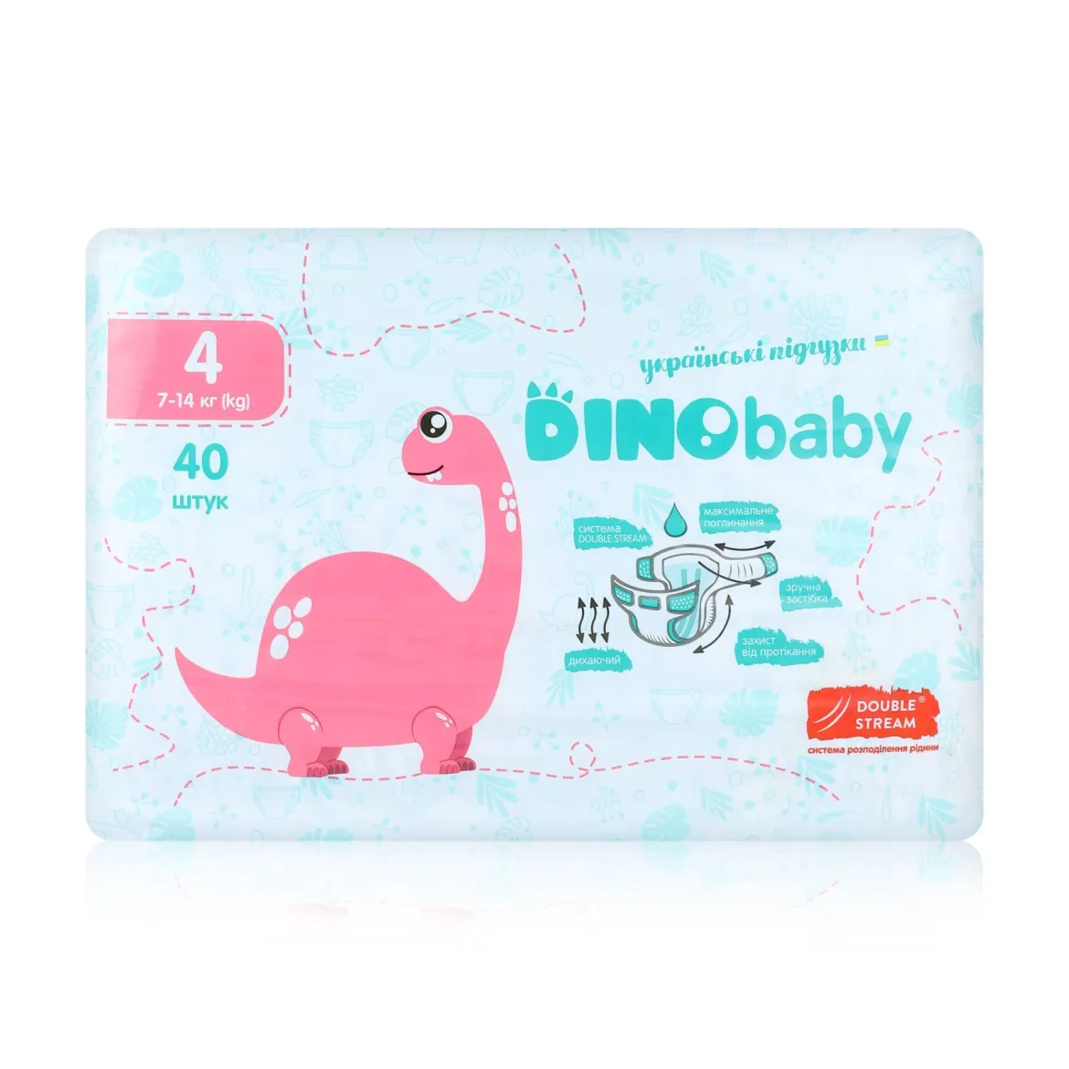 Dino Baby підгузки (4) 40 шт.