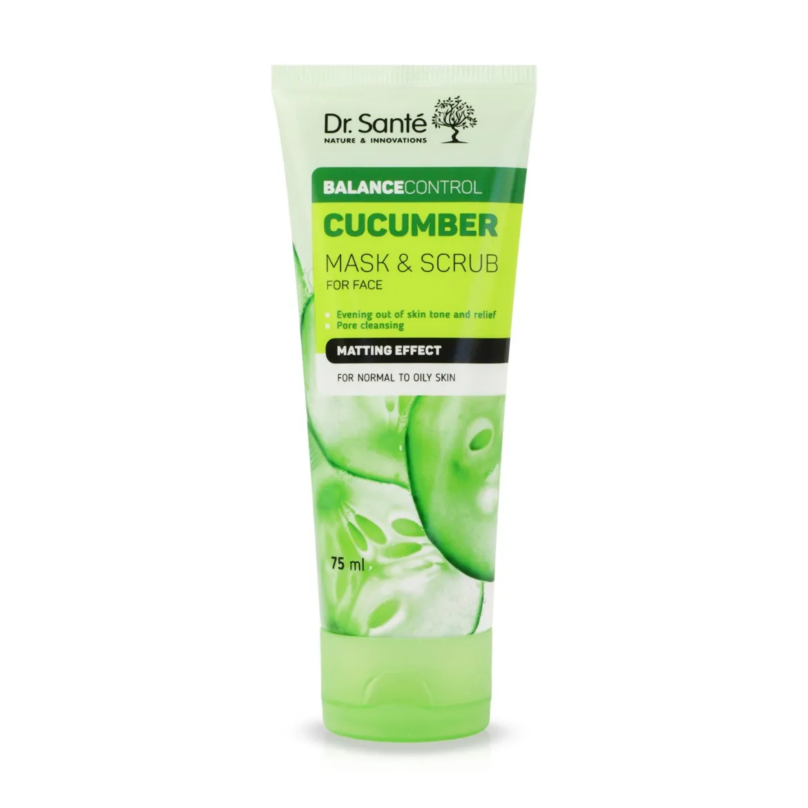 Dr.Sante Cucumber Balance Control маска-скраб матуюча 75мл