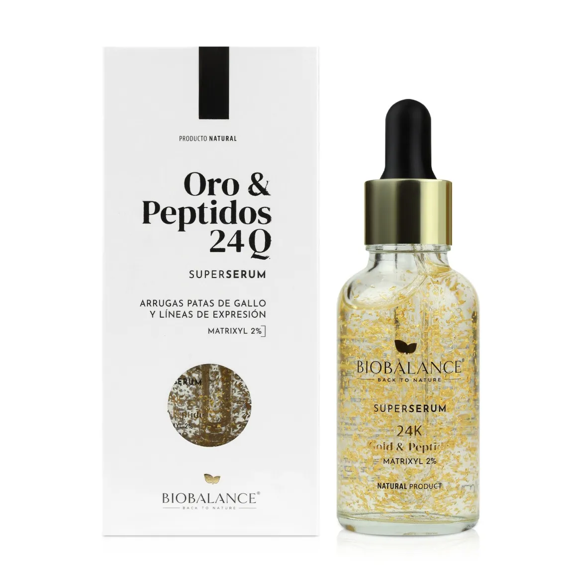 Biobalance Super Serum сироватка 24Kgold &amp; peptide matrixyl 2% 30мл