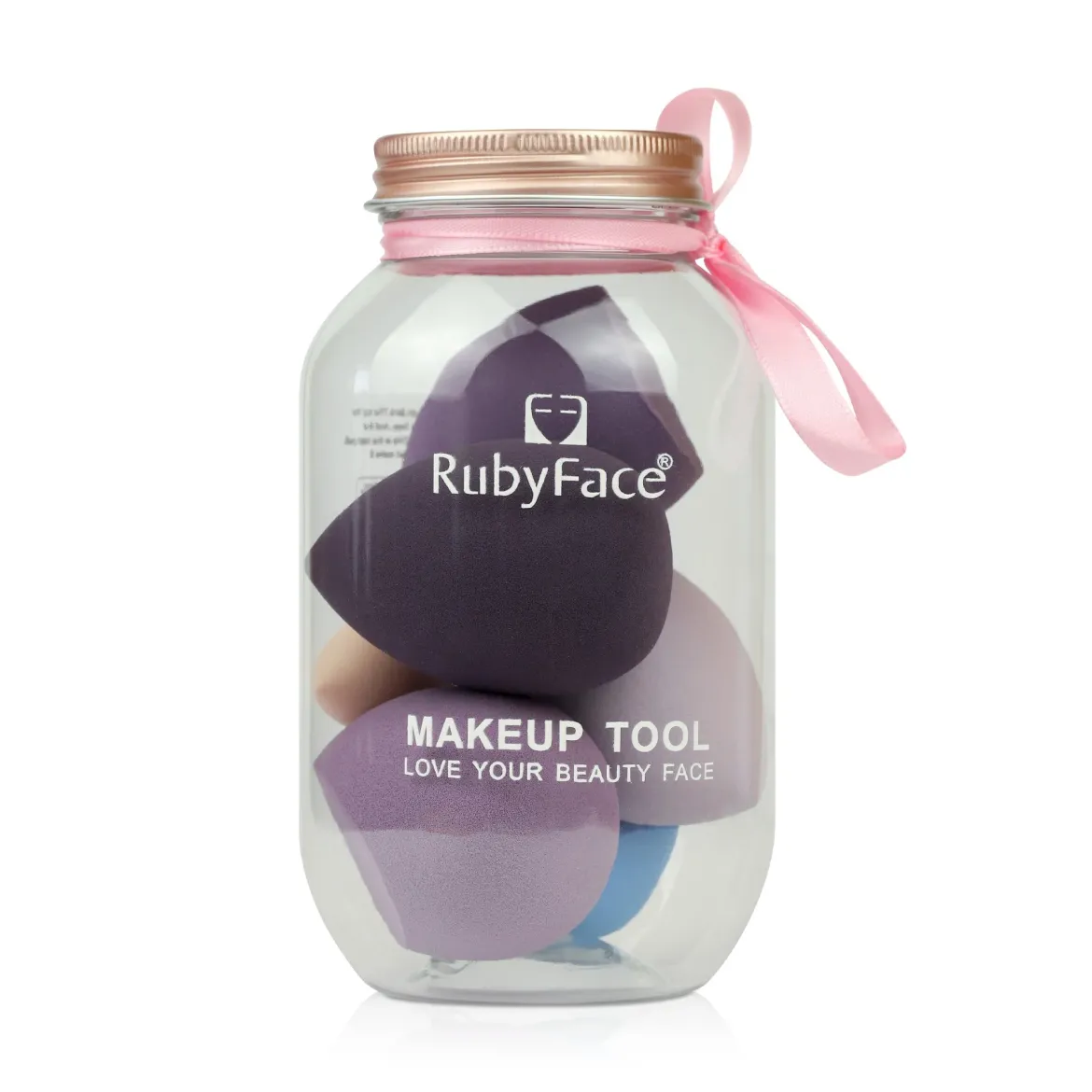 RubyFace спонж для візажу набір 7 шт.