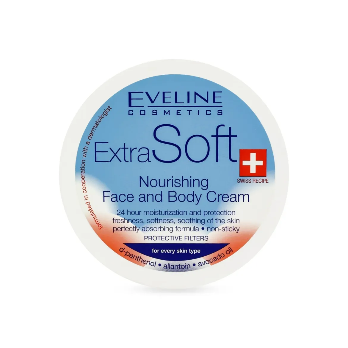 Eveline Cosmetics Extra Soft універсальний крем живильний для всіх типів шкіри 200мл