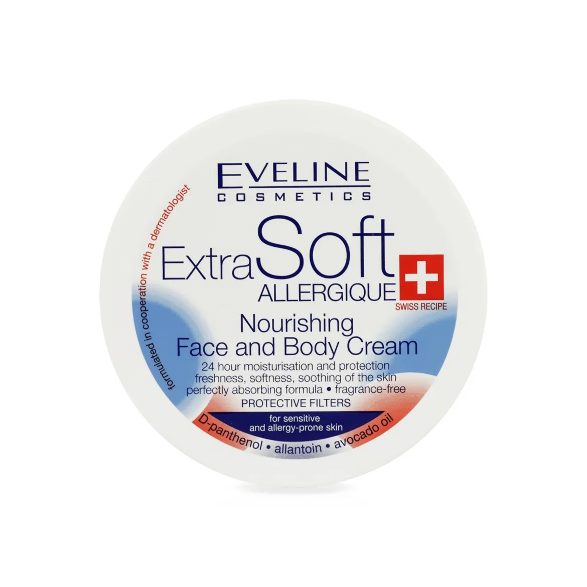 Eveline Cosmetics Extra Soft універсальний крем живильний для чутливої шкіри і схильної до алергій 200мл