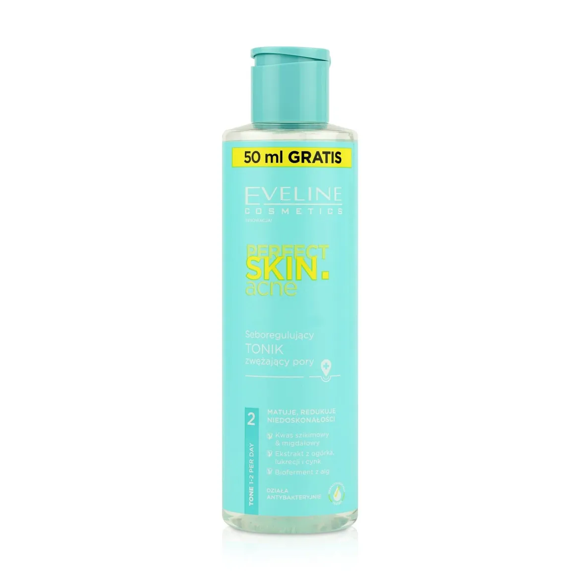 Eveline Cosmetics Perfect Skin.acne тонік себорегулюючий звужуючий пори 200мл