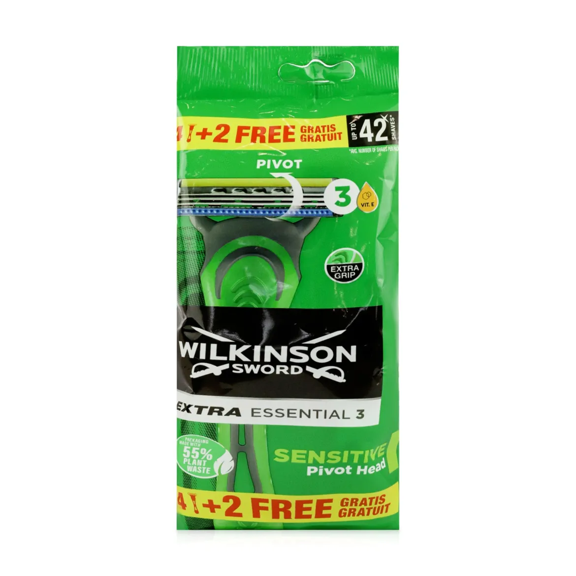 Wilkinson Extra3 разовий станок Essential Sensitive 6 шт.