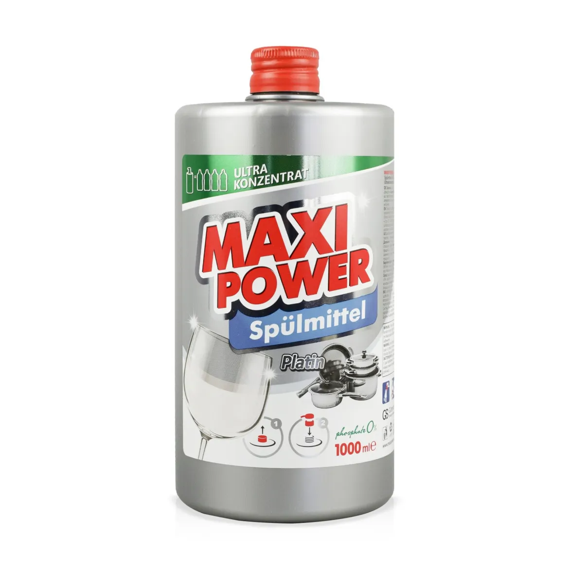 Maxi Power засіб для миття посуду Платинум запаска 1л