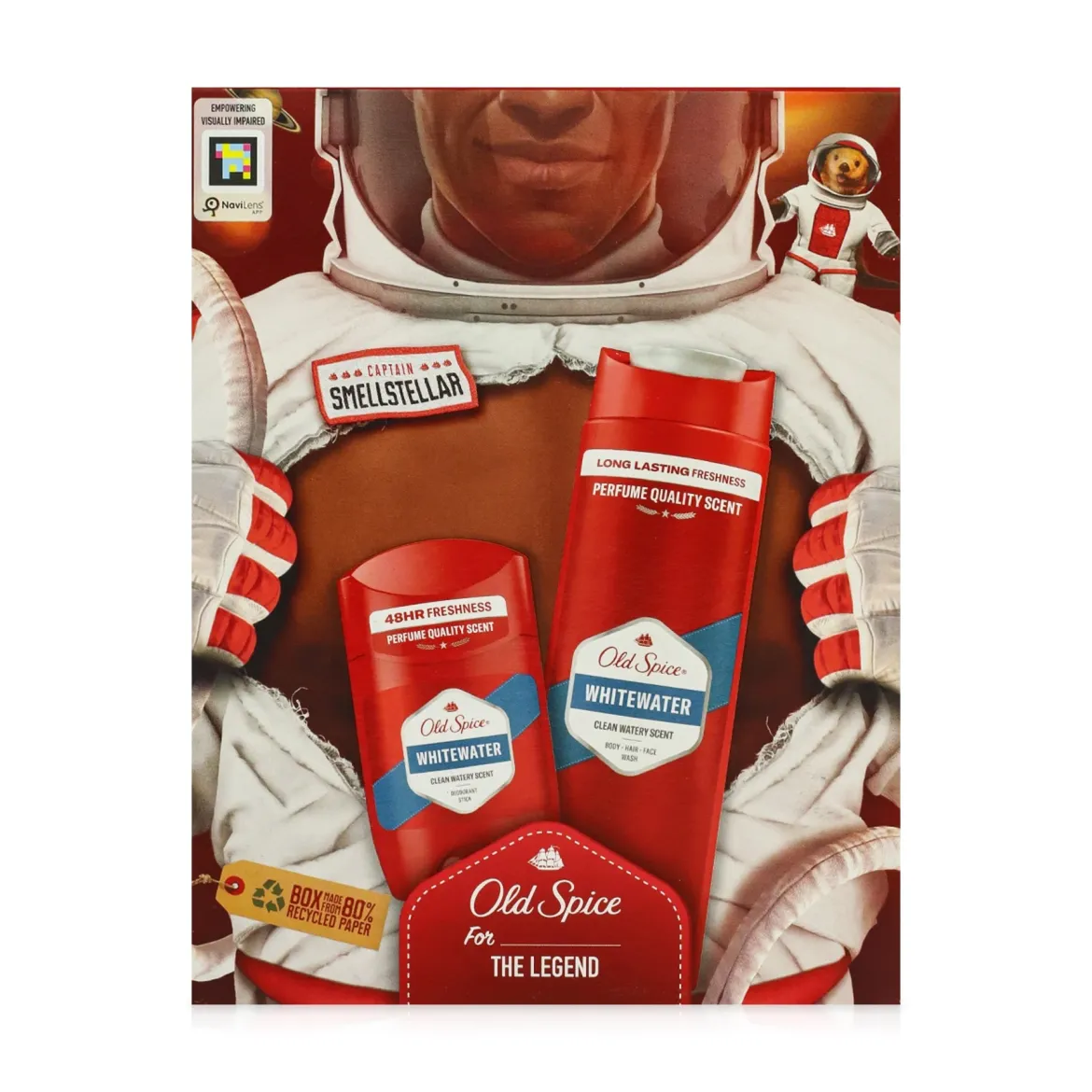 Old Spice набір чоловічий Whitewater твердий дез+гель д/душу