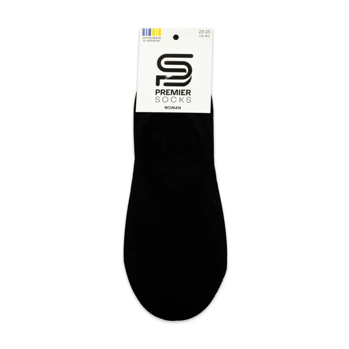 Premier Socks підслідники жіночі 14В35/8S* з силік.фіксаторами сітка ромб чорн р.23-25
