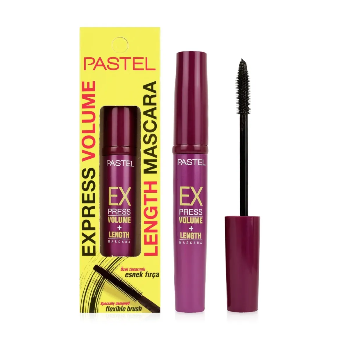 Pastel Express туш для вій Об'єм і довжина чорна 10мл