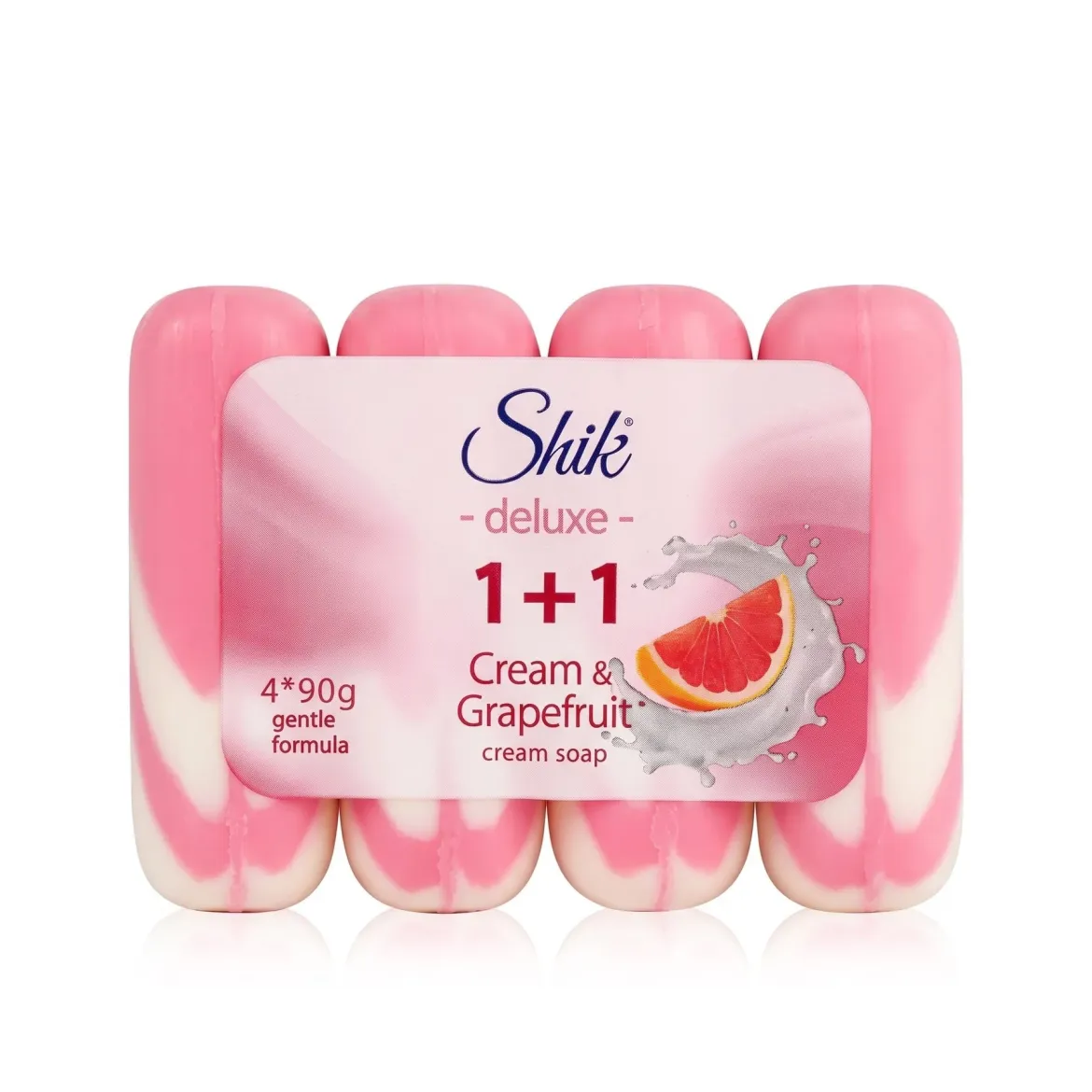 Shik Deluxe мило екопак 1+1 крем &amp; грейпфрут 90г 4 шт.