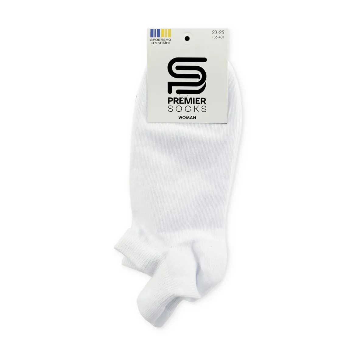 Premier Socks шкарпетки жіночі спорт 14B35/3Я білі р.23-25