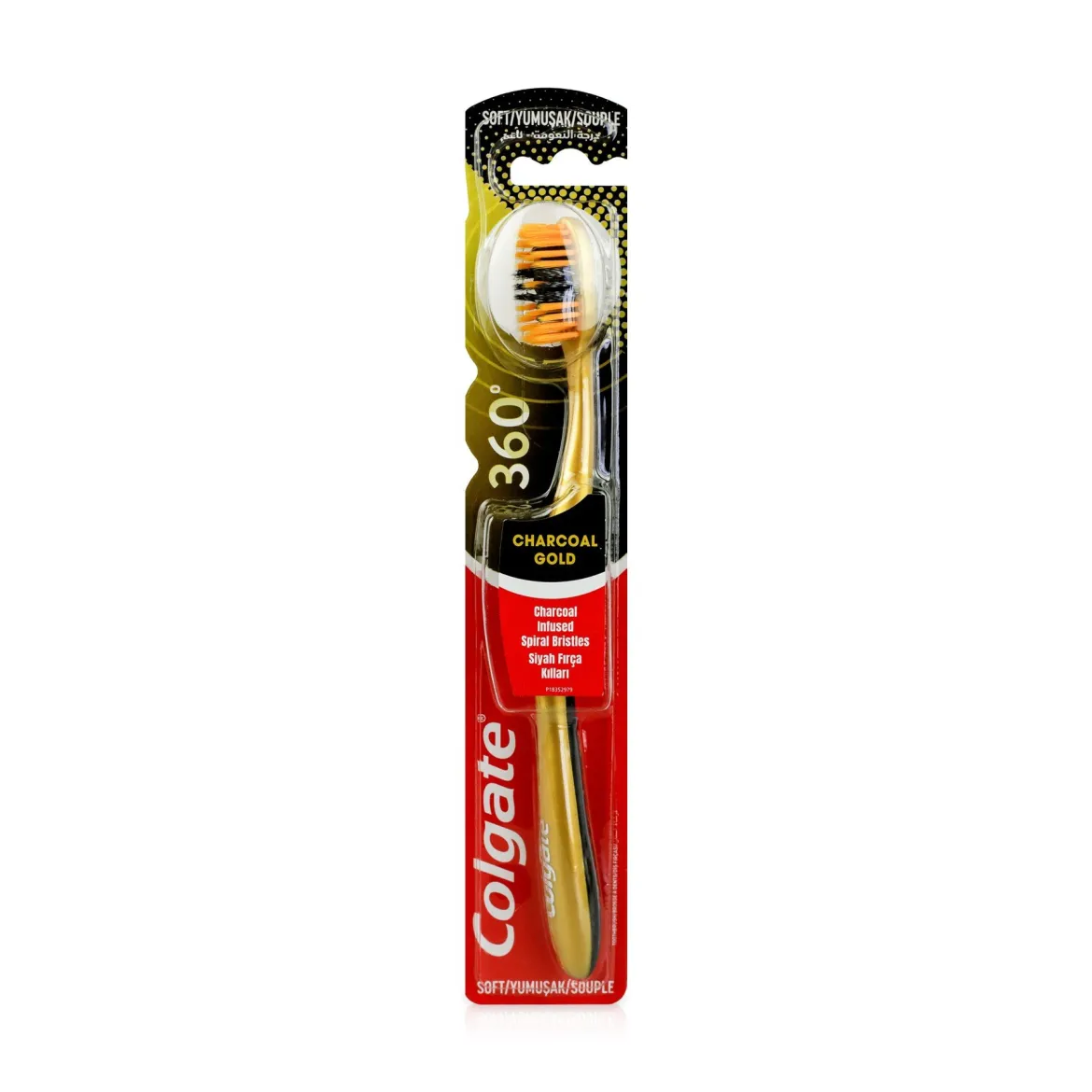 Colgate зубна щітка 360 Charcoal Gold Soft