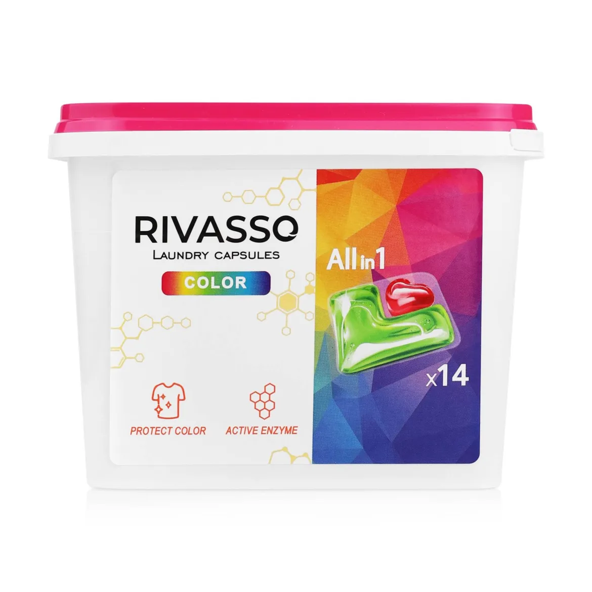 Rivasso капсули для прання колор 14 шт.