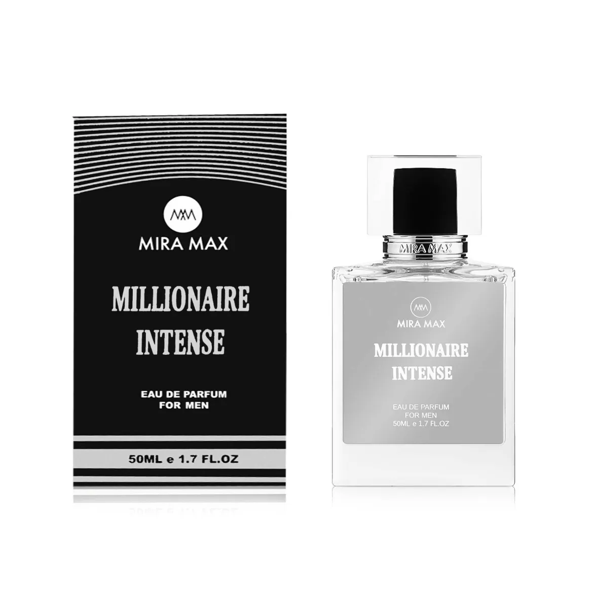 MiraMax парфумована вода для чоловіків Millionaire Intense vs Paco Rabanne 1 Million Intense 50мл — Photo 1