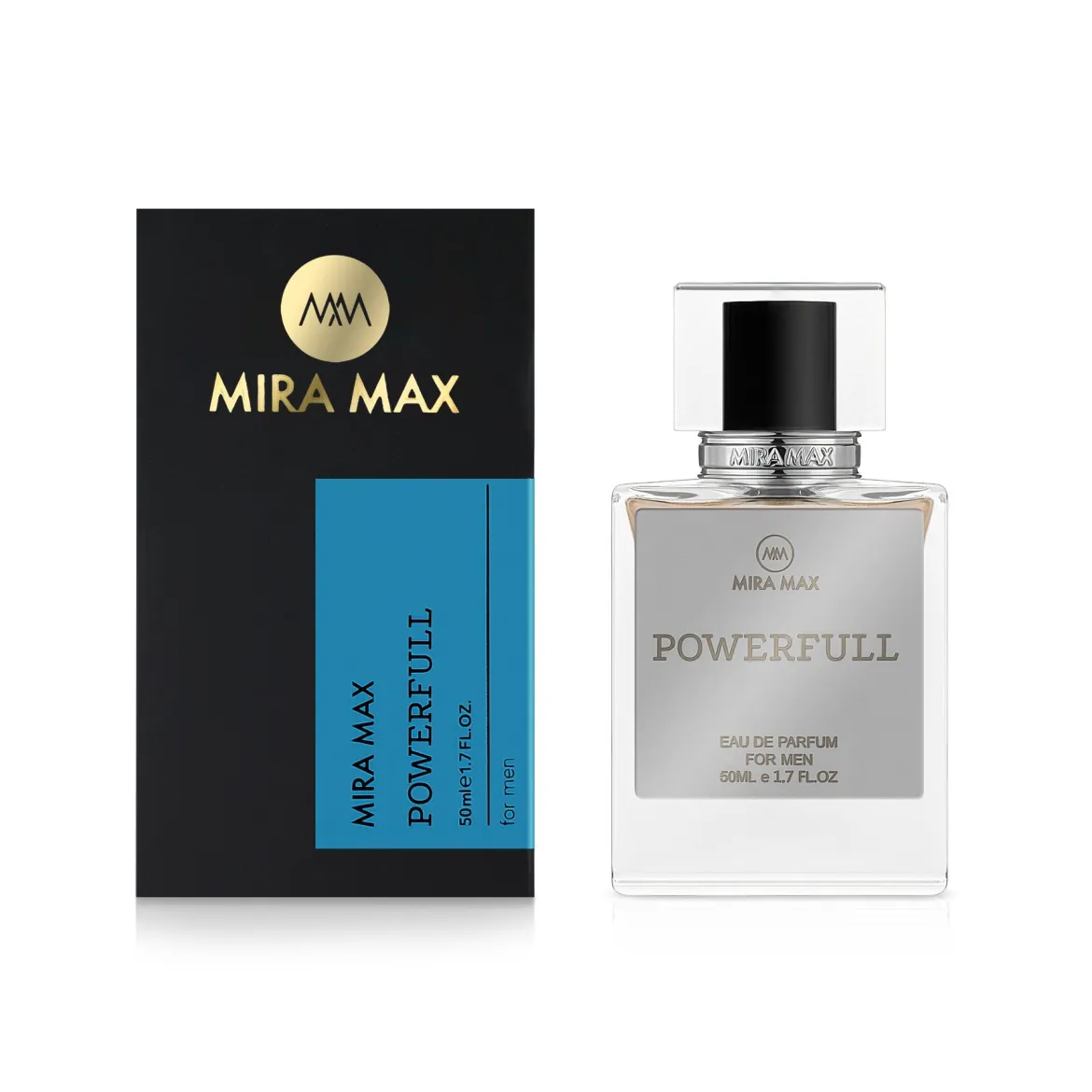 MiraMax парфумована вода для чоловіків Powerfull vs Giorgio Armani Stronger With You 50мл — Photo 1