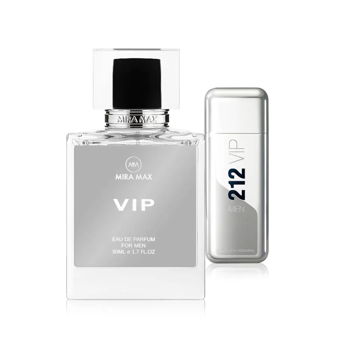 MiraMax парфумована вода для чоловіків Vip vs Carolina Herrera 212 VIP 50мл