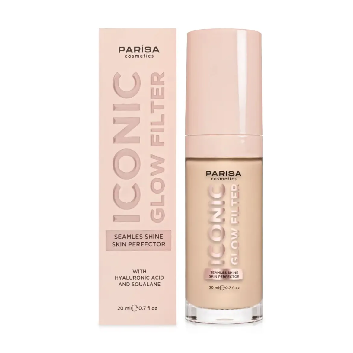 Parisa Iconic Glow Filter тональний крем - флюїд з ефектом сяйва