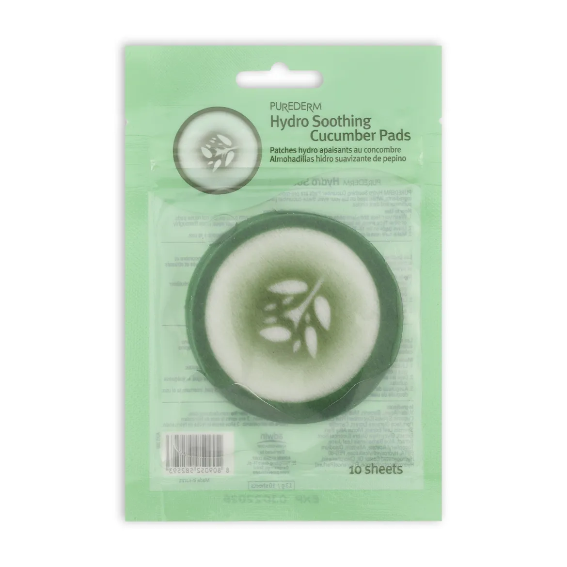 Purederm патчі-подушечки Cucumber 13г 10 шт.