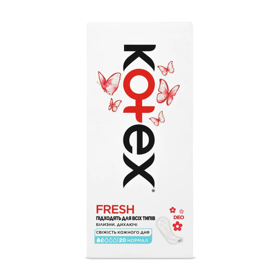 Kotex щоденні прокладки Део нормал 20 шт.