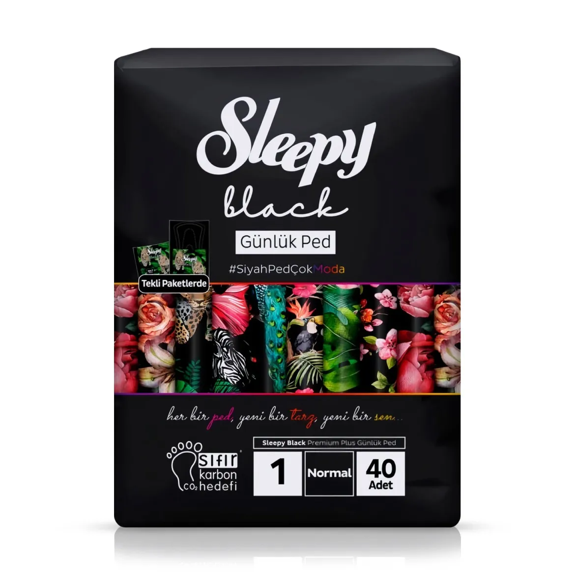 Sleepy black щоденні прокладки Normal 40 шт.