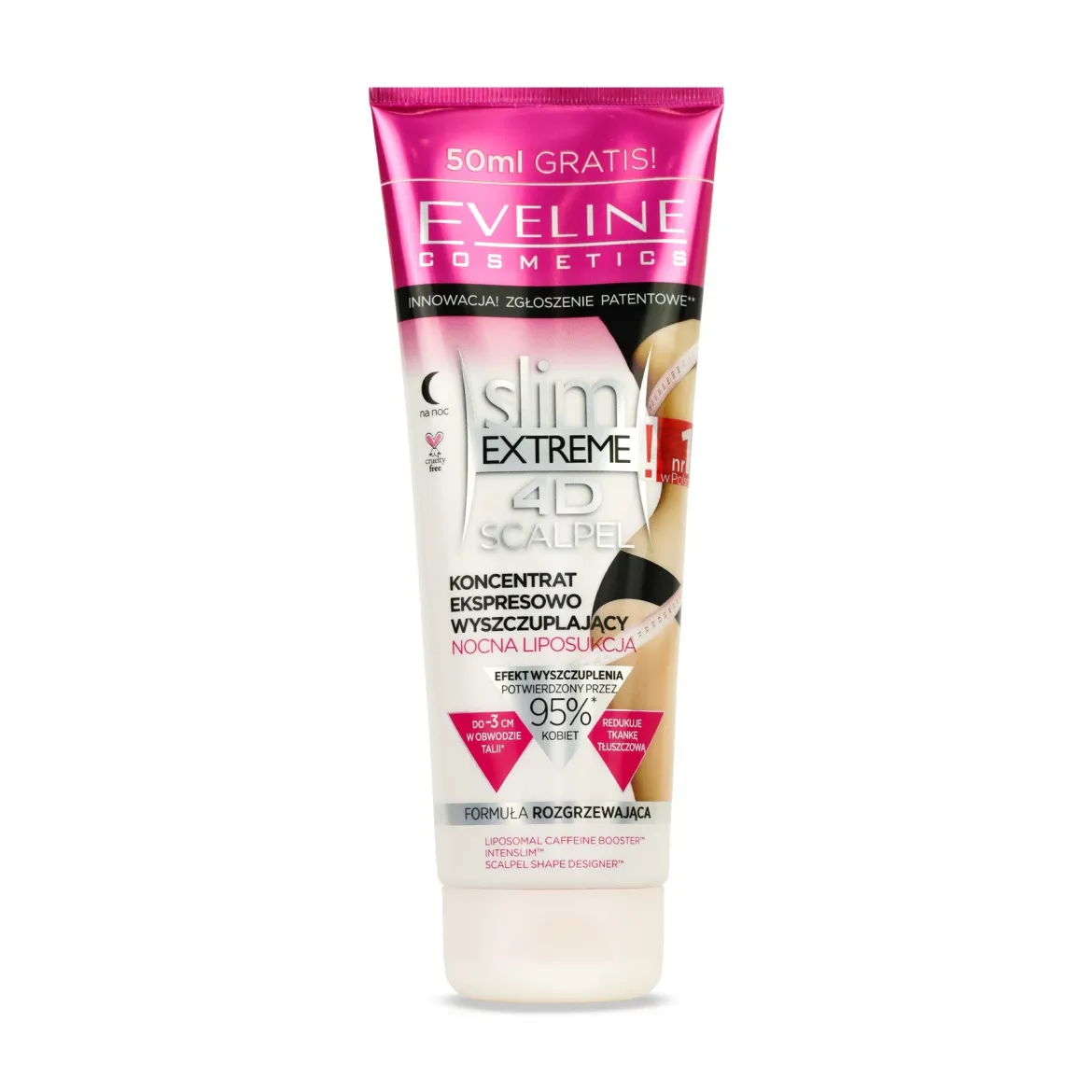 Eveline Cosmetics Slim Extreme крем антицелюлітний концентрат нічний, розігріваючий 250мл