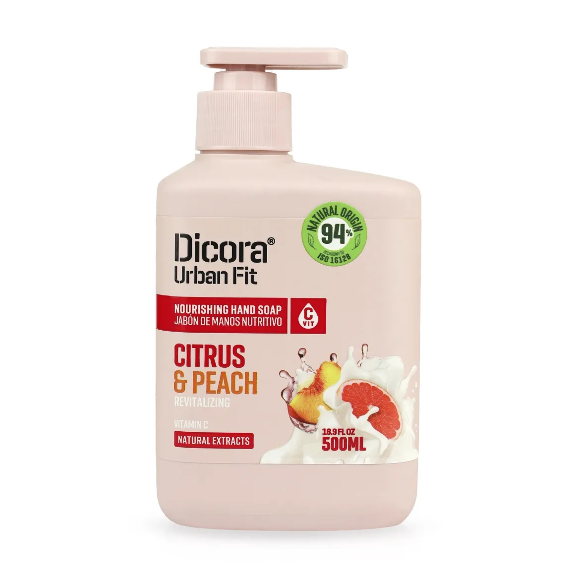 Dicora Urban Fit рідке мило Vit C Citrus &amp; Peach 500мл