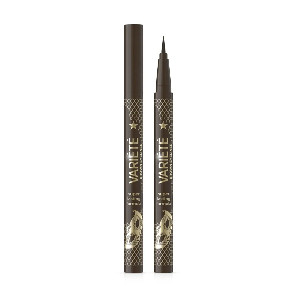 Eveline Cosmetics Variete підводка - фломастер для очей коричнева 7см